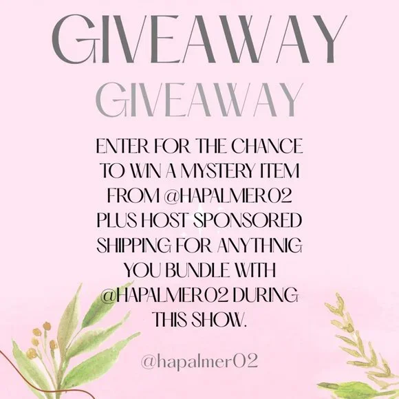 Giveaway + Host Sponsored Shipping From @hapalmer02 During 3/1 Show - Picture 1 of 1